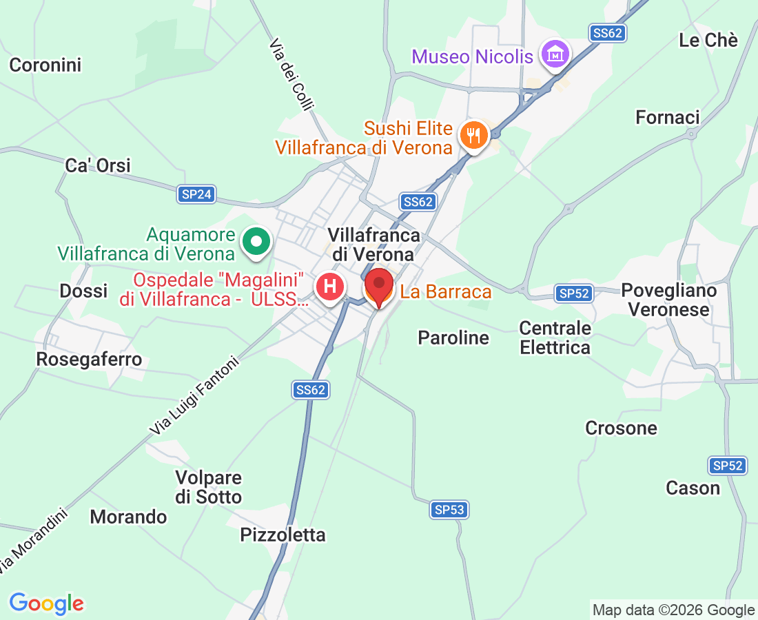 Via Messedaglia, 301, 37069 Villafranca di Verona VR, Italy