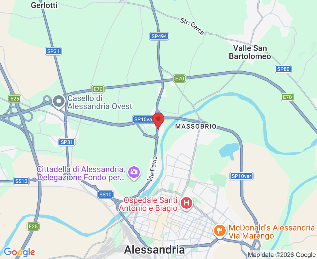Strada Provinciale Pavia, 3, 15121 Alessandria AL, Italia