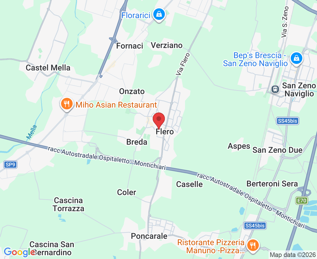 Via Vittorio Emanuele II, 43, 25020 Flero BS, Italy