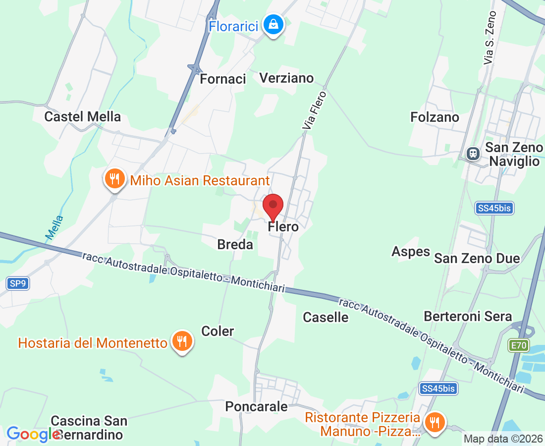 Via Vittorio Emanuele II, 43, 25020 Flero BS, Italy