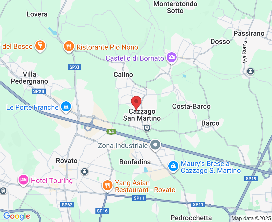 Via Calchera, 32, 25046 Cazzago San Martino BS, Italy