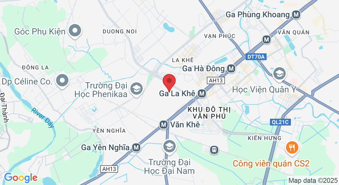 XQ75+MWJ, Đường Đ. Lê Trọng Tấn, La Khê, Hà Đông, Hà Nội 100000, Vietnam
