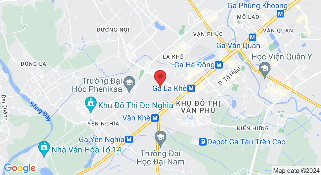 XQ75+MWJ, Đường Đ. Lê Trọng Tấn, La Khê, Hà Đông, Hà Nội 100000, Vietnam