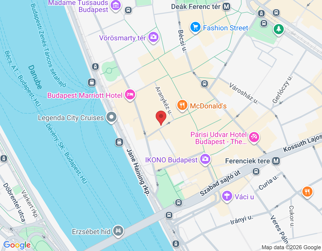 Budapest, Régi posta utca 4, 1052 Hungary