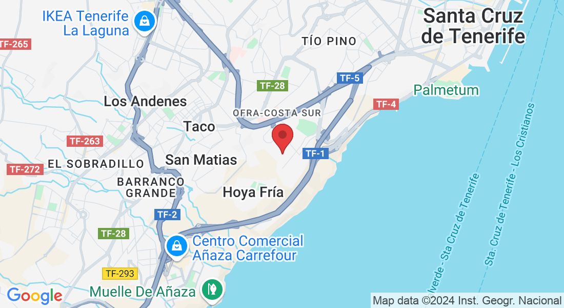 Edificio Yeray, Industrial El Mayorazgo, C. Laura Grote de la Prta, 9-11, Nave 10 Polígono, 38110 Santa Cruz de Tenerife, España