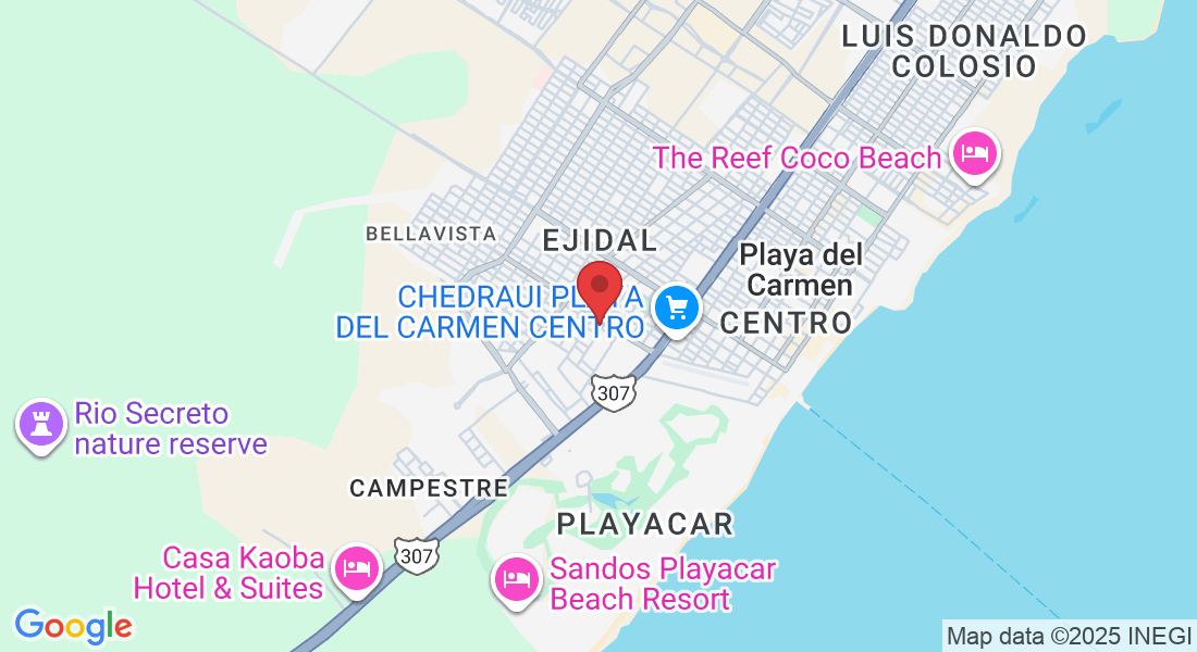Calle 13 SUR Diagonal 70 LT 2, Manzana 258, Ejidal, 77712 Playa del Carmen, Q.R., México