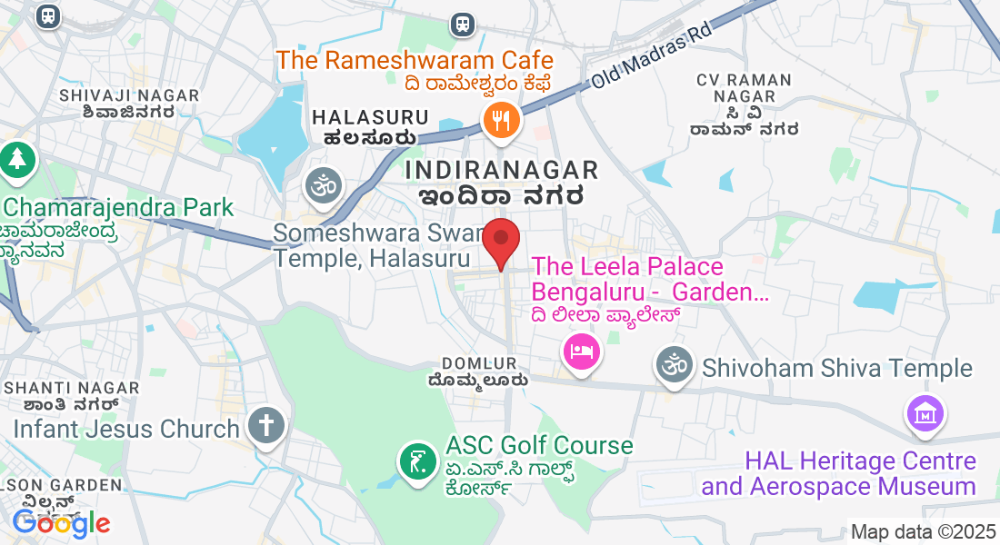 JK Plaza, No 788, 1st Floor, Indiranagar, 12 th main, 100 Feet Rd, 2nd Stage, HAL 2nd Stage, Doopanahalli, Indiranagar, Bengaluru, Karnataka 560038, India
