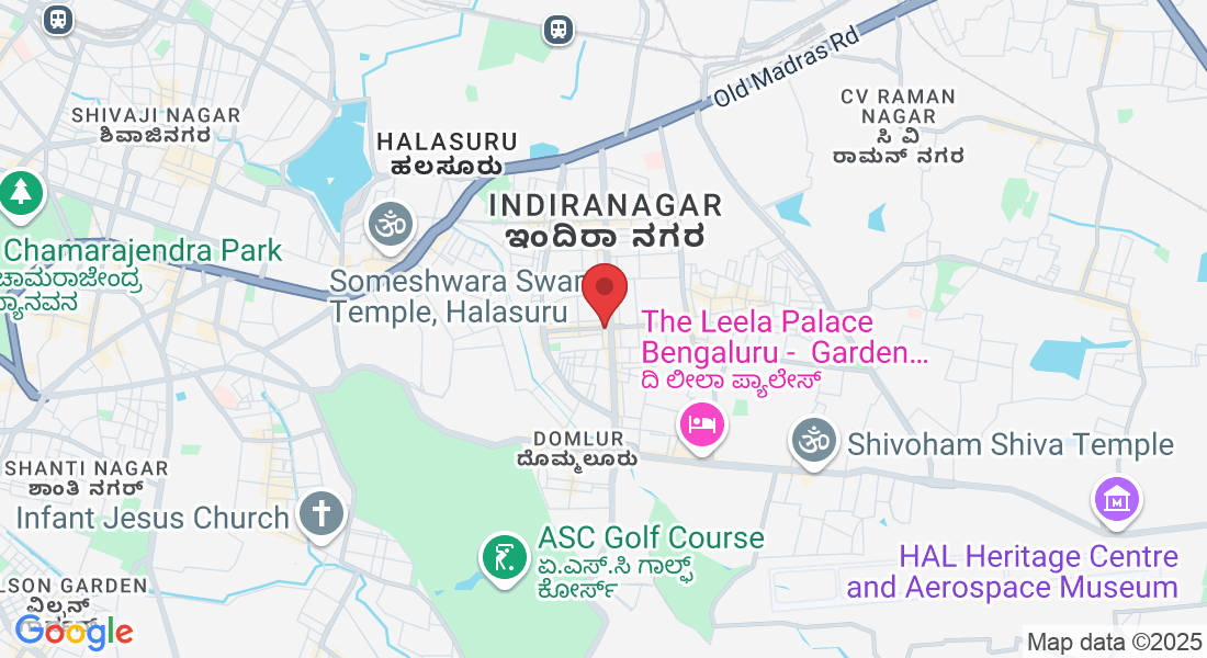 JK Plaza, No 788, 1st Floor, Indiranagar, 12 th main, 100 Feet Rd, 2nd Stage, HAL 2nd Stage, Doopanahalli, Indiranagar, Bengaluru, Karnataka 560038, India