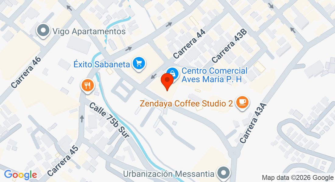 Sector Aves María, Cl. 75 Sur #43A 202, Sabaneta, Antioquia, Colombia