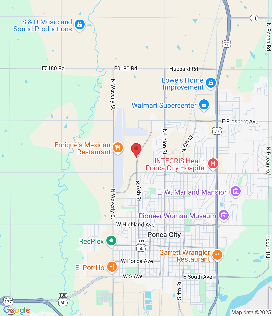 2110 N Ash St, Ponca City, OK 74601, USA