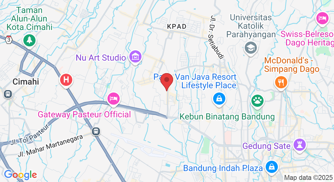 Jl. Prof. drg. Soeria Soemantri No.59, Sukawarna, Kec. Sukajadi, Kota Bandung, Jawa Barat 40164, Indonesia