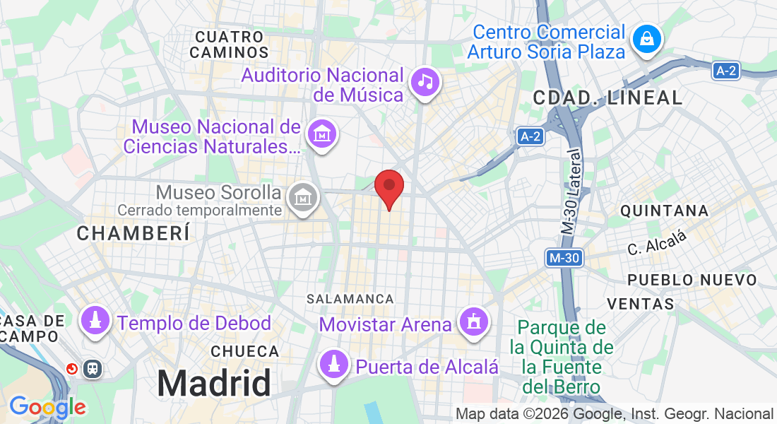 Calle de Núñez de Balboa, 107, Salamanca, 28006 Madrid, España