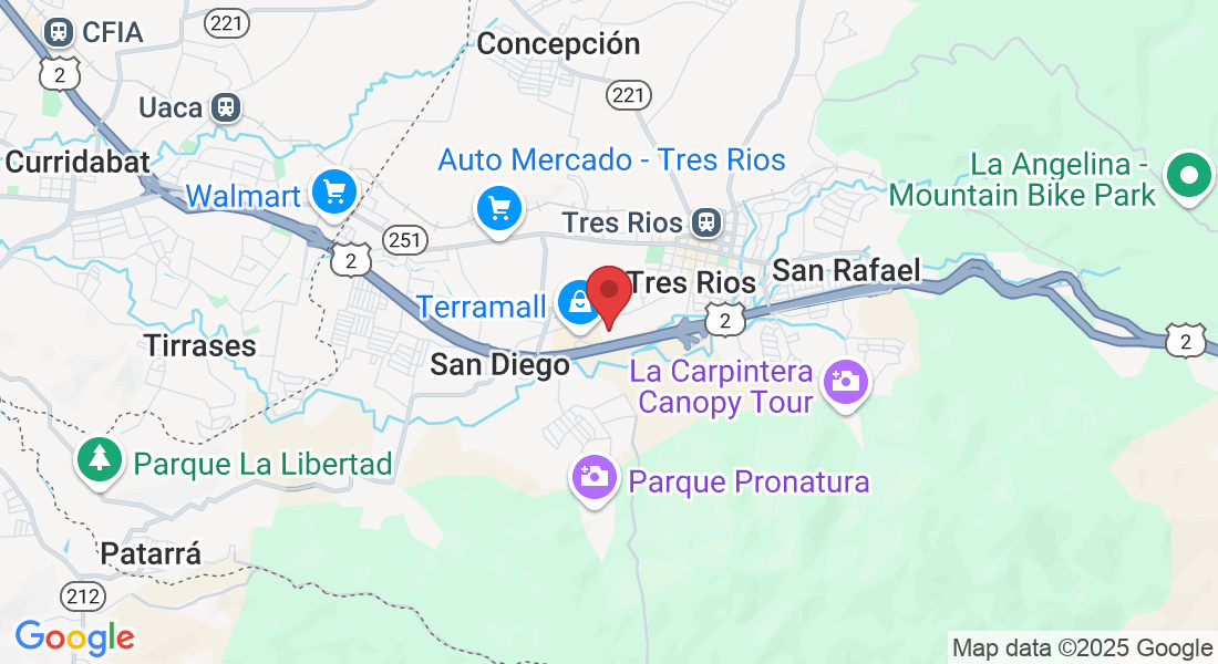 Continuo a TERRA Mall, Carr. Interamericana, Provincia de Cartago, Tres Rios, Costa Rica