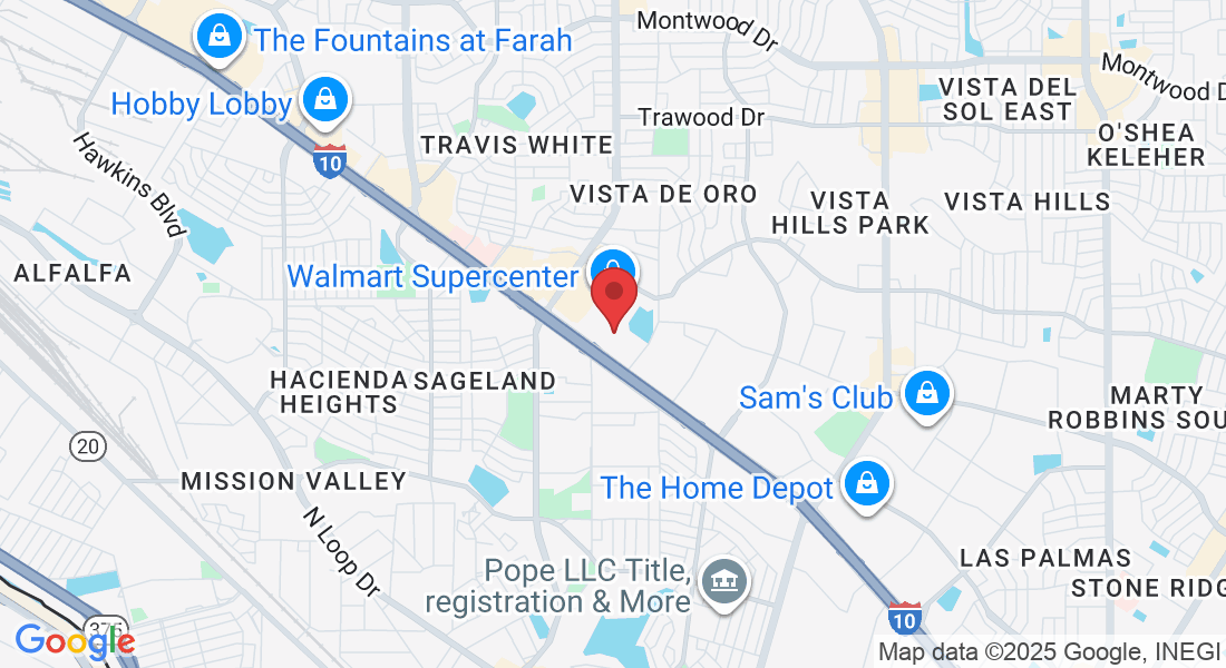 10737 Gateway Blvd W suite 340, El Paso, TX 79935, USA