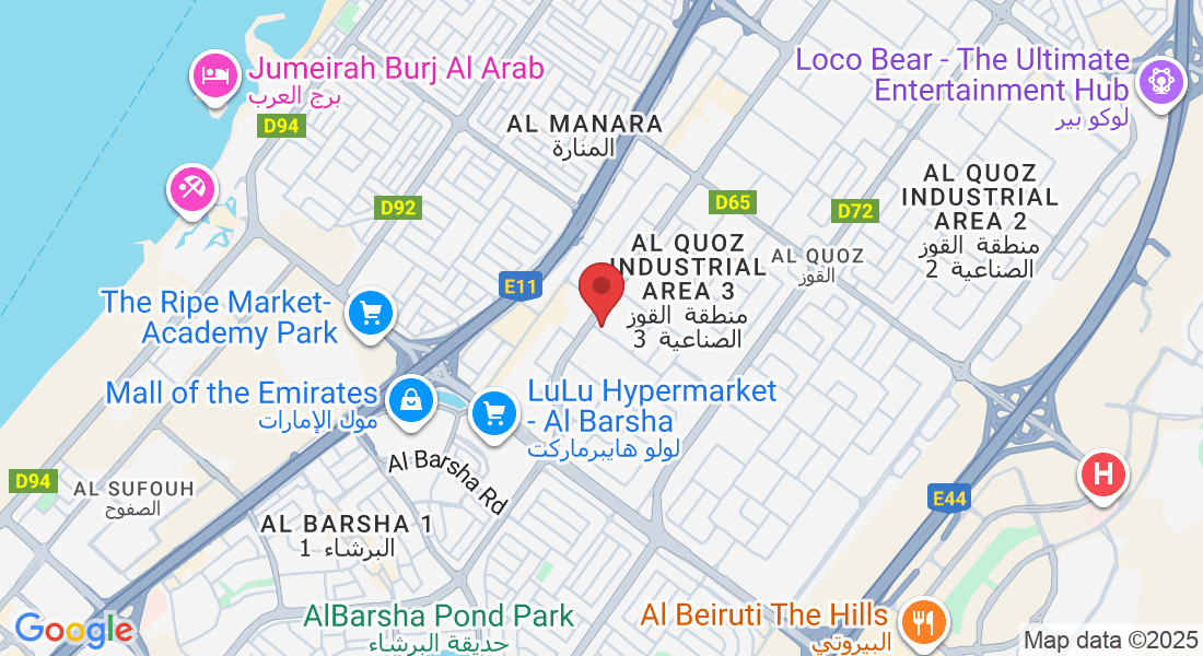 19 D Street, Opposite Dubai Driving center Gate 2, Al Quoz Ind Area 3, Dubai, United Arab Emirates, PO Box - Dubai - القوز - منطقة القوز الصناعية 3 - دبي - United Arab Emirates