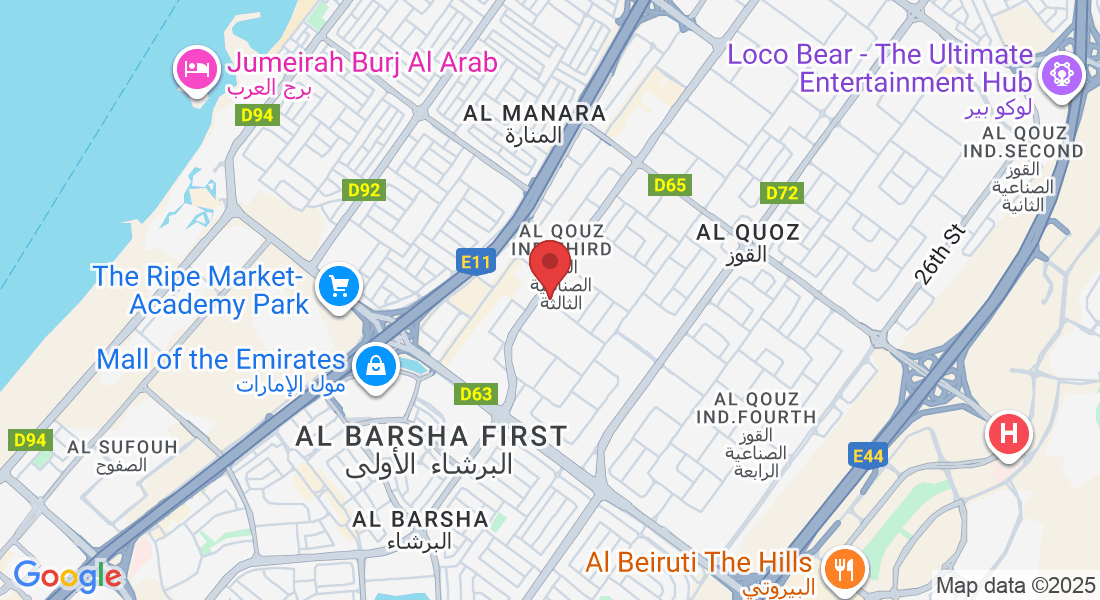 19 D Street, Opposite Dubai Driving center Gate 2, Al Quoz Ind Area 3, Dubai, United Arab Emirates, PO Box - Dubai - القوز - منطقة القوز الصناعية 3 - دبي - United Arab Emirates