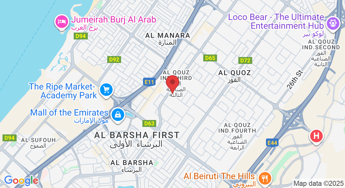 19 D Street, Opposite Dubai Driving center Gate 2, Al Quoz Ind Area 3, Dubai, United Arab Emirates, PO Box - Dubai - القوز - منطقة القوز الصناعية 3 - دبي - United Arab Emirates