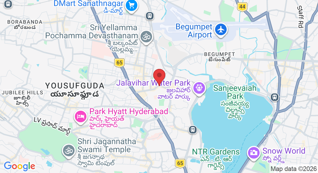 302, 3 Rd Floor, My home Laxmi Nivas, opposite Dr Reddy Labs, above Country Oven, Greenlands, Begumpet, Hyderabad, Telangana 500016, India