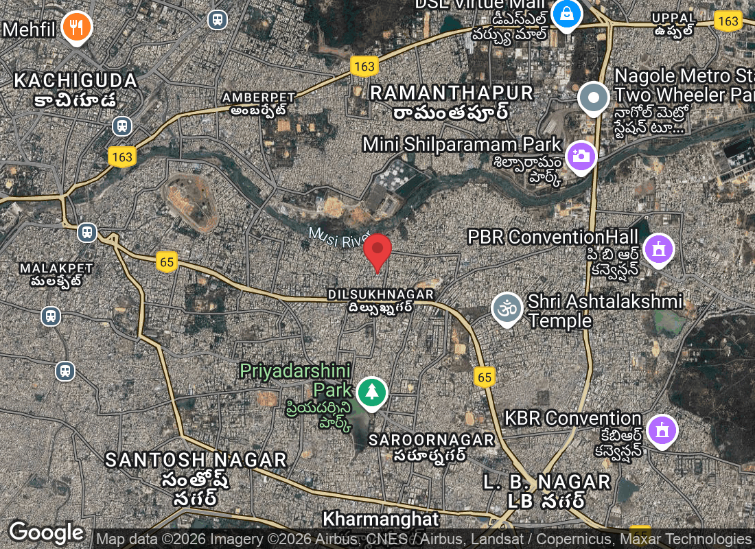 Dharani Mansion, 1-7-268, Hanuman Nagar, Balaji Residency, Chaitanyapuri, Dilsukhnagar, Hyderabad, Telangana 500060, India