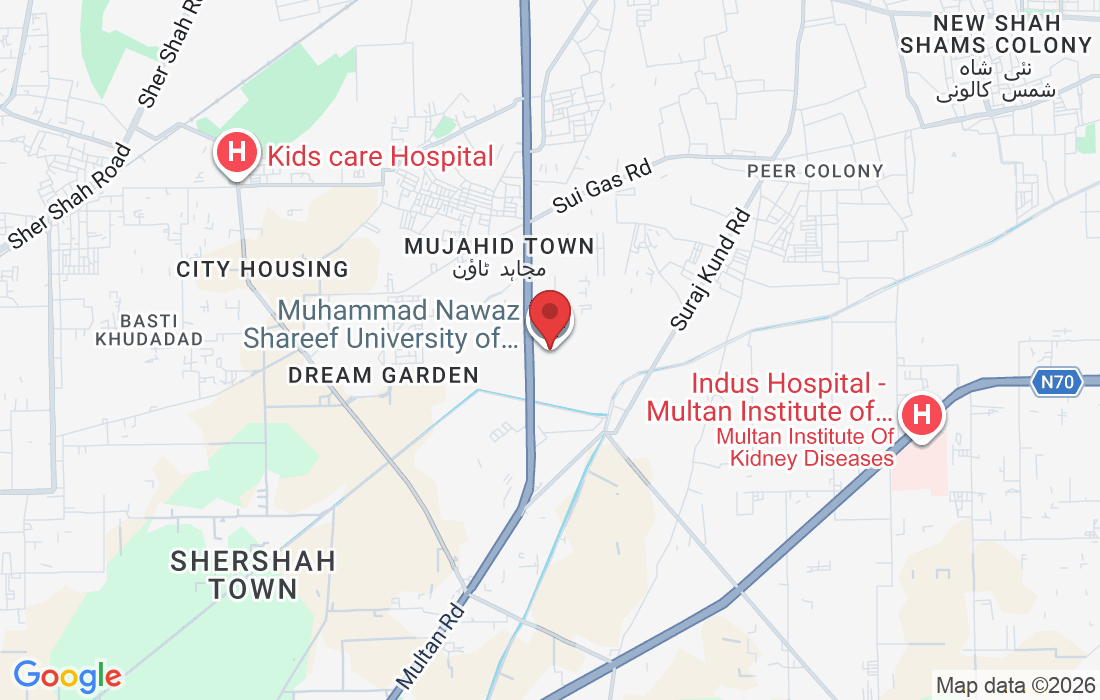 Agriculture Complex, Old Shuja Abad Rd, Shershah Town, Multan, Pakistan