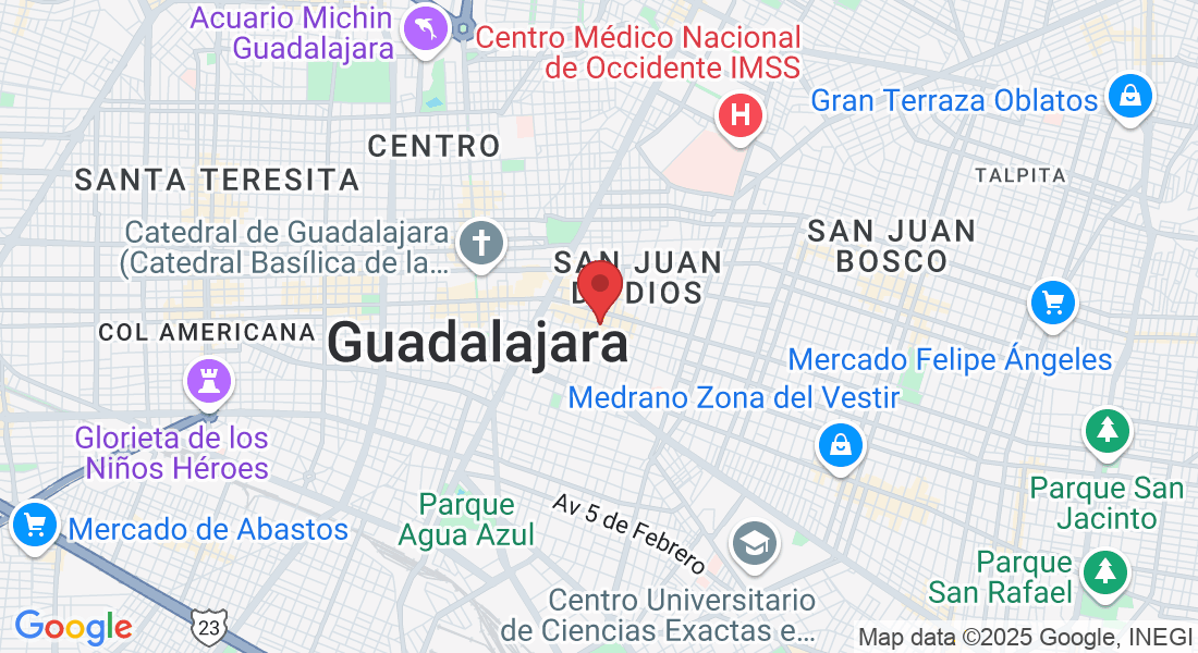 C. Álvaro Obregón 258, San Juan de Dios, 44360 Guadalajara, Jal., México