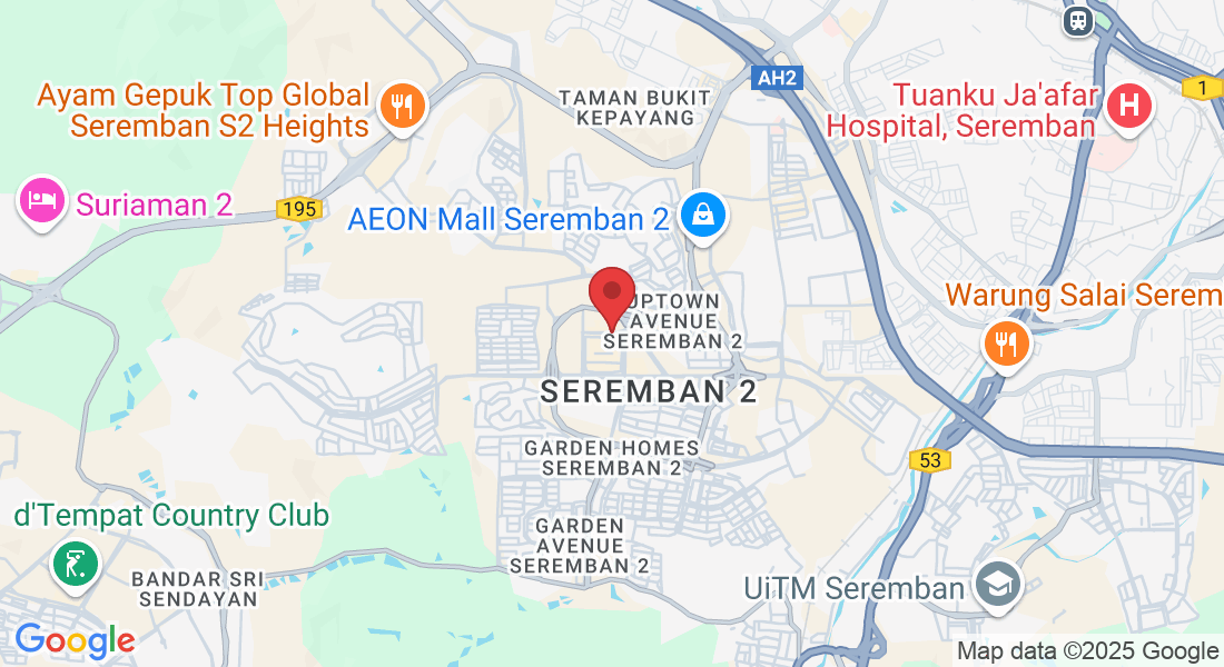 Persiaran S2 B6, Seremban 2, 70300 Seremban, Negeri Sembilan, Malaysia