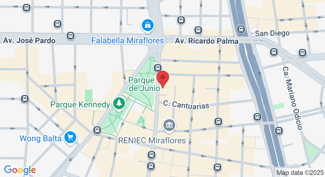 Int. 122, Av. José Larco 345, Miraflores 15074, Perú