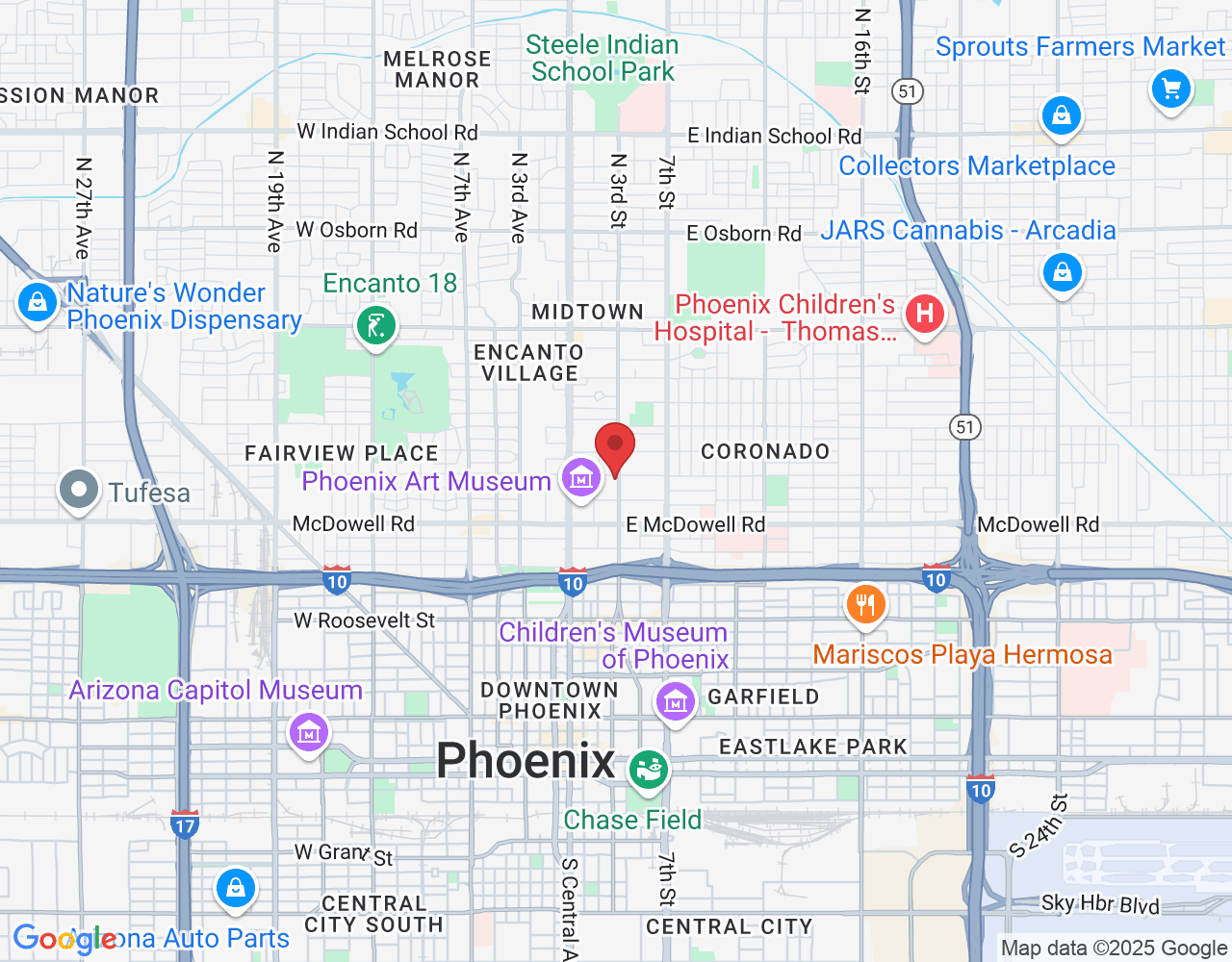 141 E Palm Ln, Phoenix, AZ 85004, USA