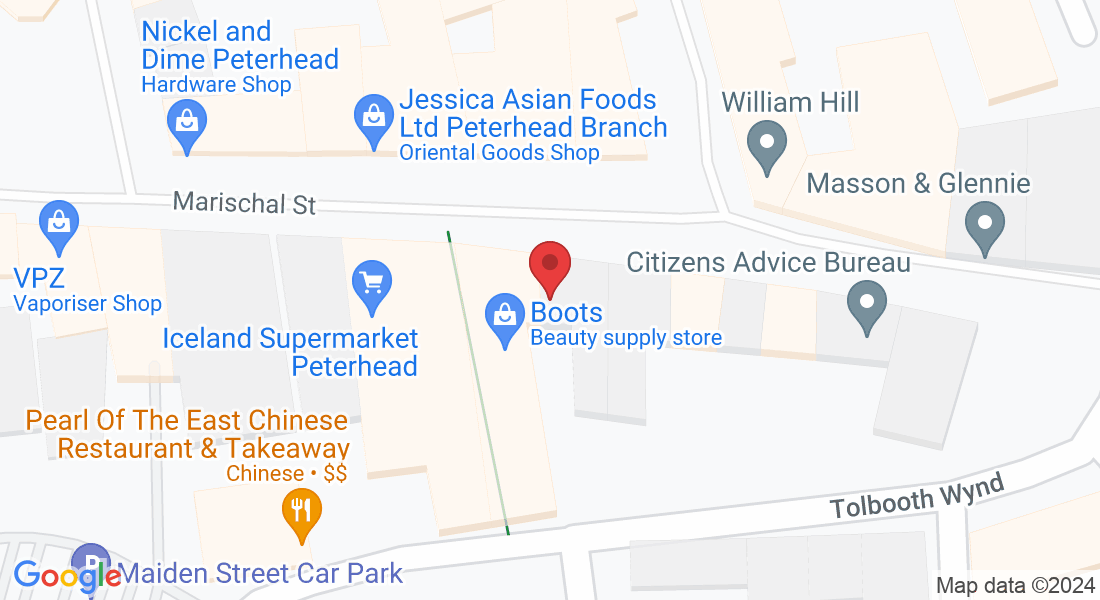17, 19 Marischal St, Peterhead AB42 1BS, UK