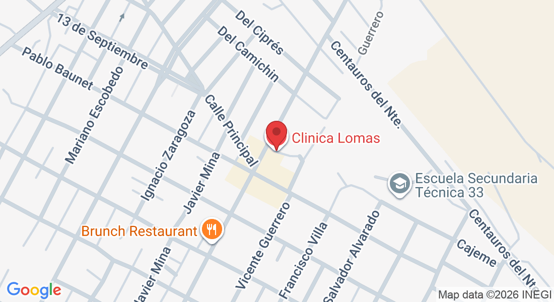 Avenida Mariano Matamoros y Prolongacion 13 de Septiembre No. 1472, Colonia Niños Heroes, Av Mariano Matamoros Nte 1427, Niños Heroes, 81430 Guamúchil, Sin., México