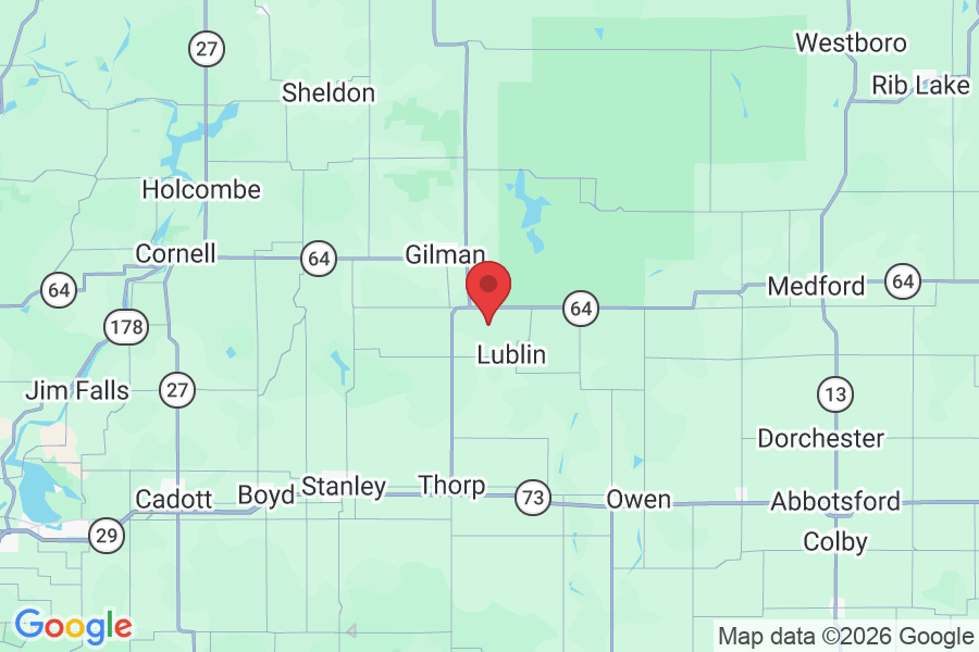 W13867 Diamond Dr, Lublin, WI 54447, USA