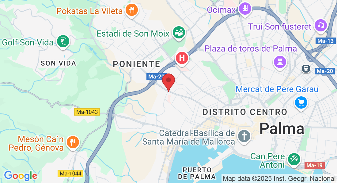 Avinguda de Picasso, 66, Ponent, 07014 Palma, Illes Balears, España