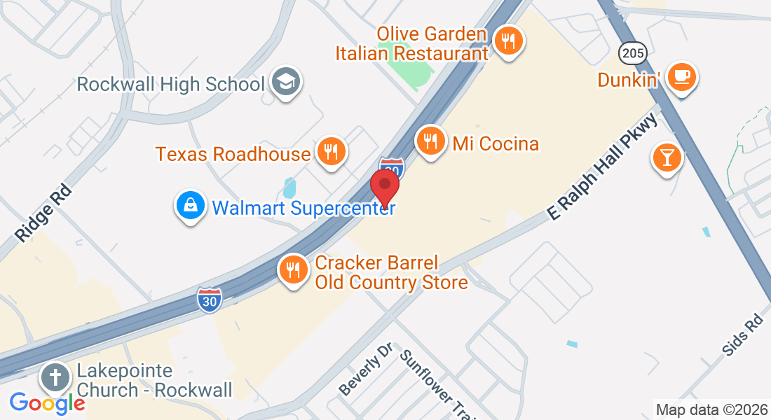 919 E Interstate 30 #101, Rockwall, TX 75032, USA