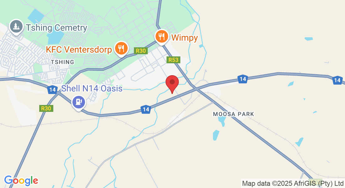 Corner N14 & Voortrekker St, 1, Ventersdorp, 2710, South Africa