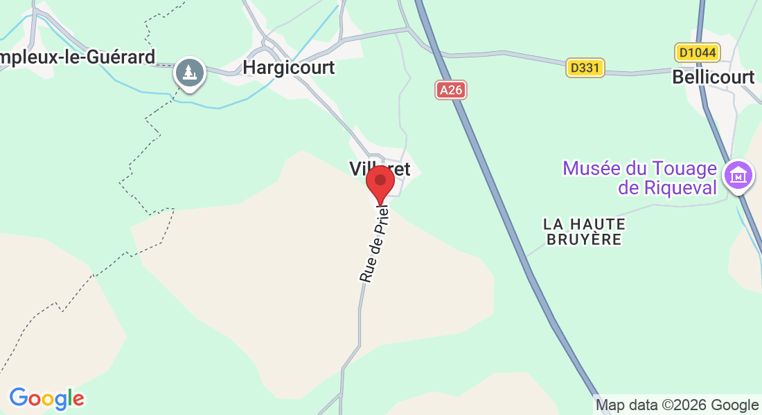30 Rue de Priel, 02420 Villeret, France