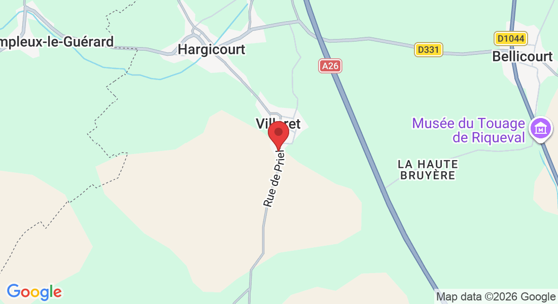 30 Rue de Priel, 02420 Villeret, France