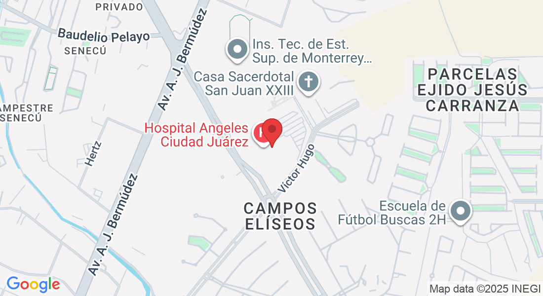 Av. Campos Eliseos 9371-Consultorio 100, Campos Elíseos, 32472 Juárez, Chih., México