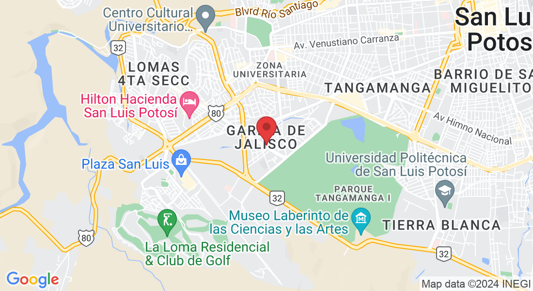 Torre Médica Himalaya, Av. Cordillera de los Himalaya 455, Garita de Jalisco, 78294 San Luis Potosí, S.L.P., México