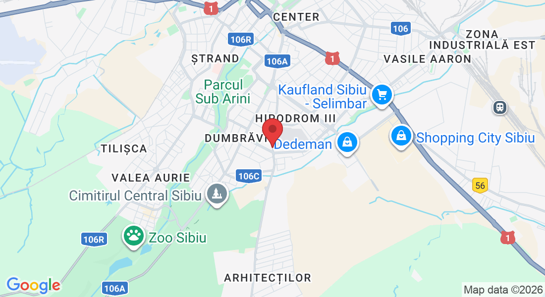 Ap. 1, Calea Cisnădiei 80a, Sibiu 557260, Romania