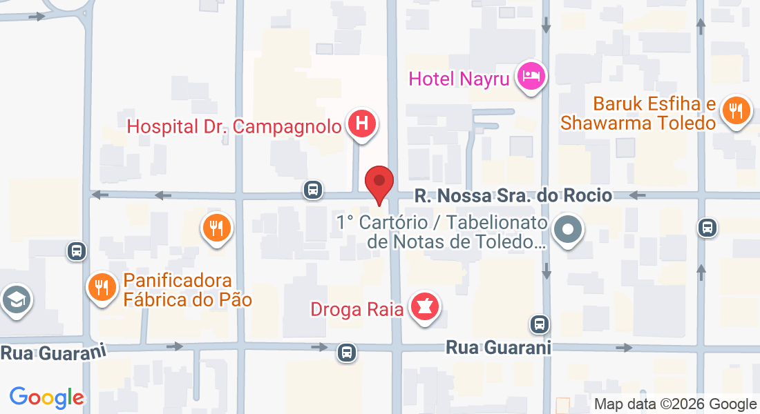 R. Nossa Sra. do Rocio, 1-2000 - Centro, Toledo - PR, 85900-180, Brazil