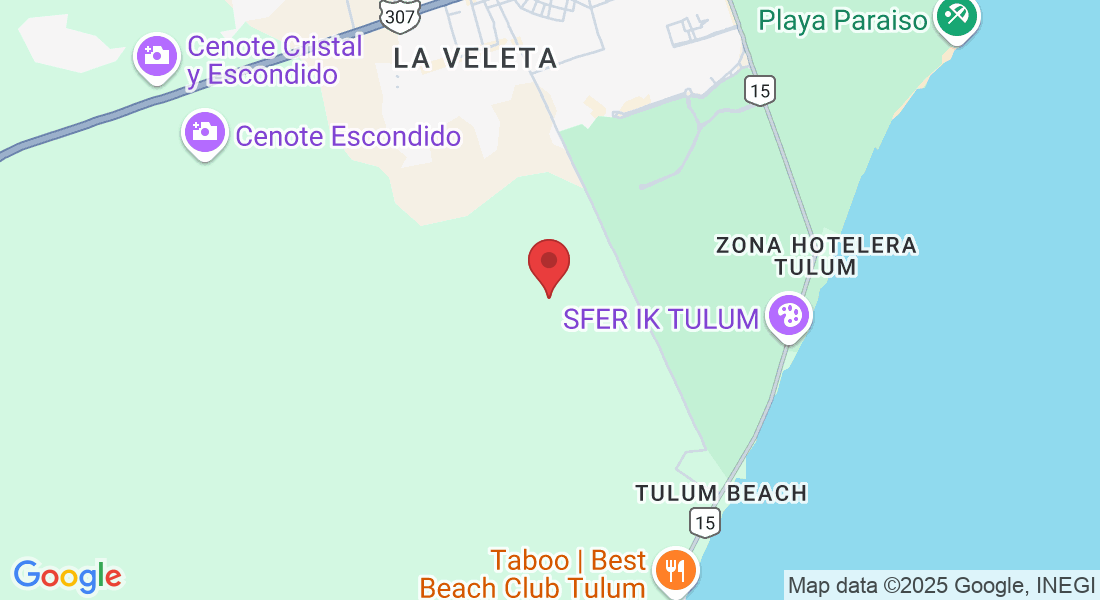 77765, Supermanzana 15 Manzana 259, 77760 Tulum, Q.R., México