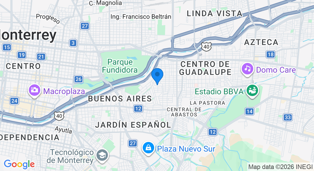 Jalapa 349, Paraíso, 67140 Monterrey, N.L., Mexico