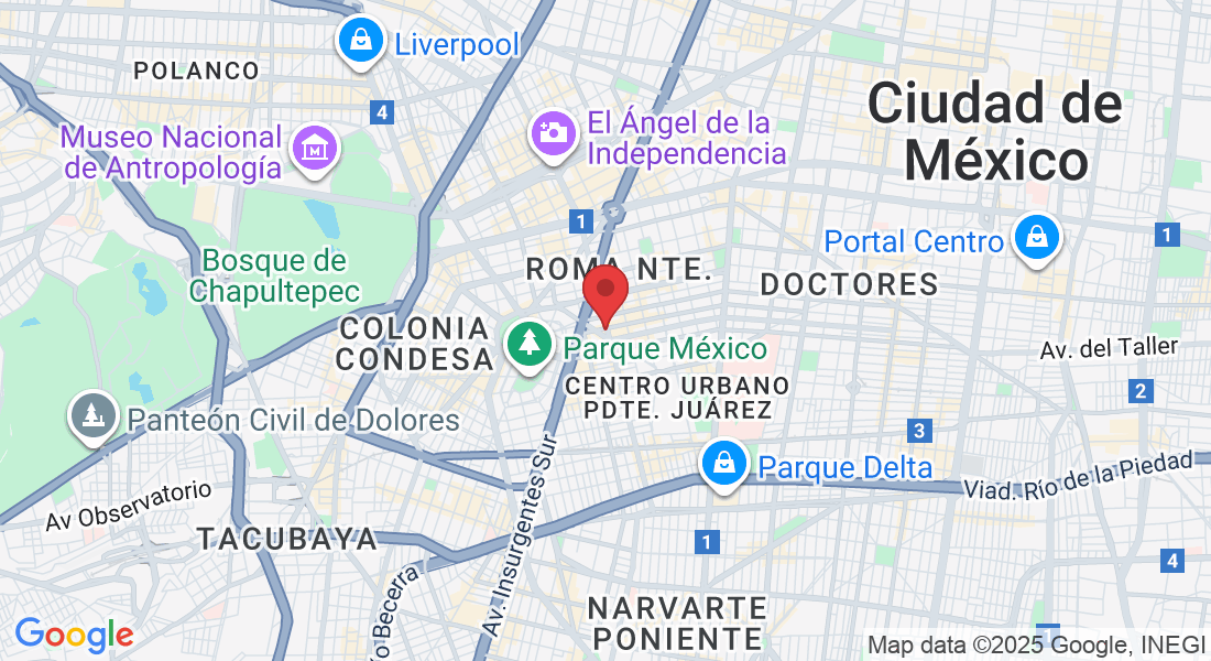 Monterrey 159, Roma Nte., Cuauhtémoc, 06700 Ciudad de México, CDMX, México