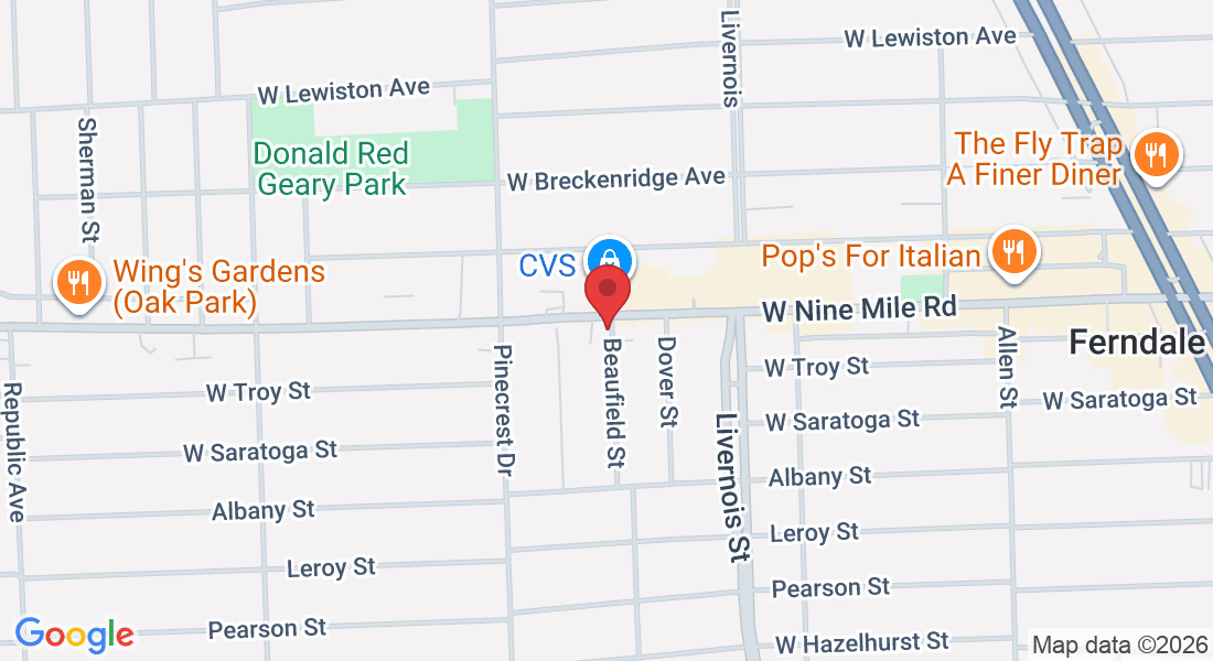 911 W Nine Mile Rd, Ferndale, MI 48220, USA
