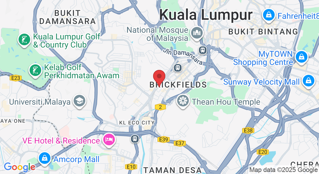 44, Jalan Ang Seng, Brickfields, 50470 Kuala Lumpur, Wilayah Persekutuan Kuala Lumpur, Malaysia