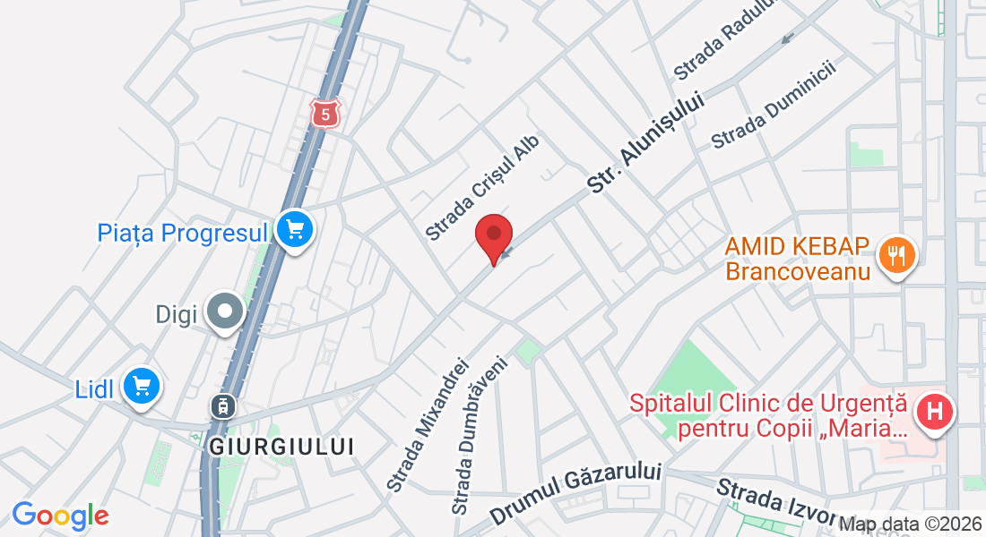 Str. Alunișului 159, București 040742, România