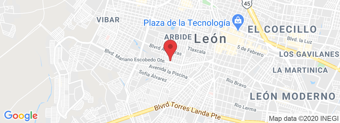 Blvd. las Palmas 620, Arbide, 37360 León, Gto., México