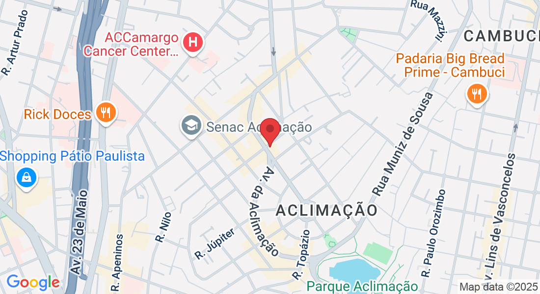 Av. da Aclimação, 273 - Aclimação, São Paulo - SP, 01531-001, Brasil