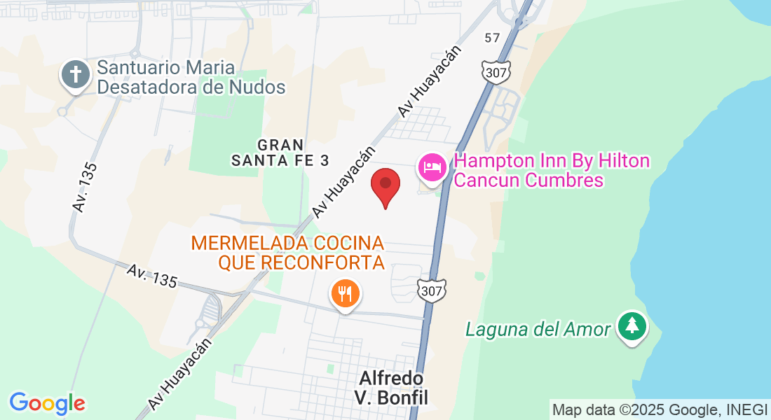 C. Monte Blanco SM 310-MZ 93 LT 11, RESIDENCIAL CUMBRES, 77560 Cancún, Q.R., México