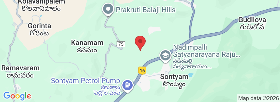 Shiv Shakti layout, beside Sontyam, Sontyam, Gidijala, Andhra Pradesh 530059, India